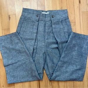 Study NY cropped linen pants slow fashion NWOT